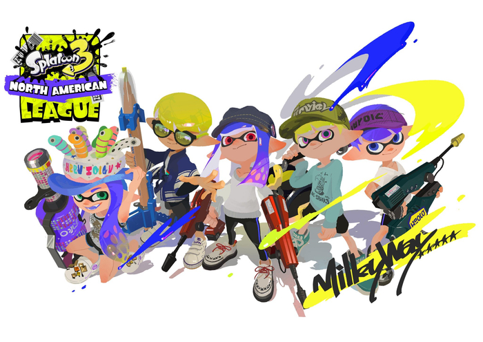 贝博体育-斯普拉遁3北美冠军Milky Way获官方贺图|粉丝应援物产出|喷射战士3|switch_新浪新闻